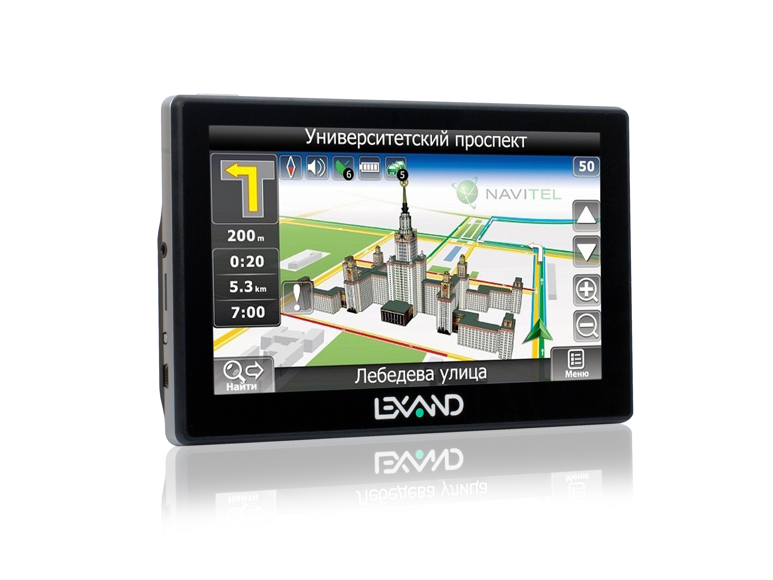 Автомобильный GPS навигатор Lexand STR-6100 pro HD. Купить автомобильный  GPS навигатор Lexand STR-6100 pro HD в интернет магазине РеалАвто